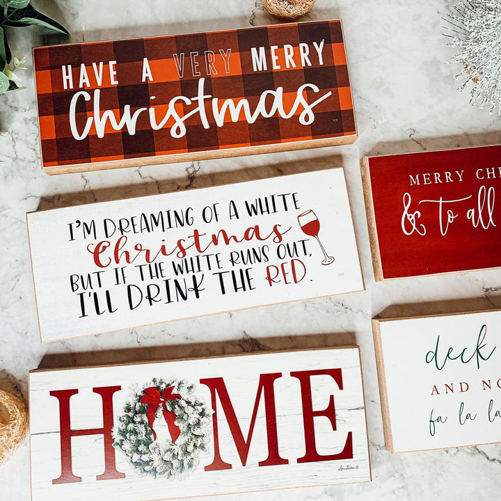 Red Buffalo Check Merry Christmas Wooden Sign 10 Inch Holiday Decor Great Gifts
