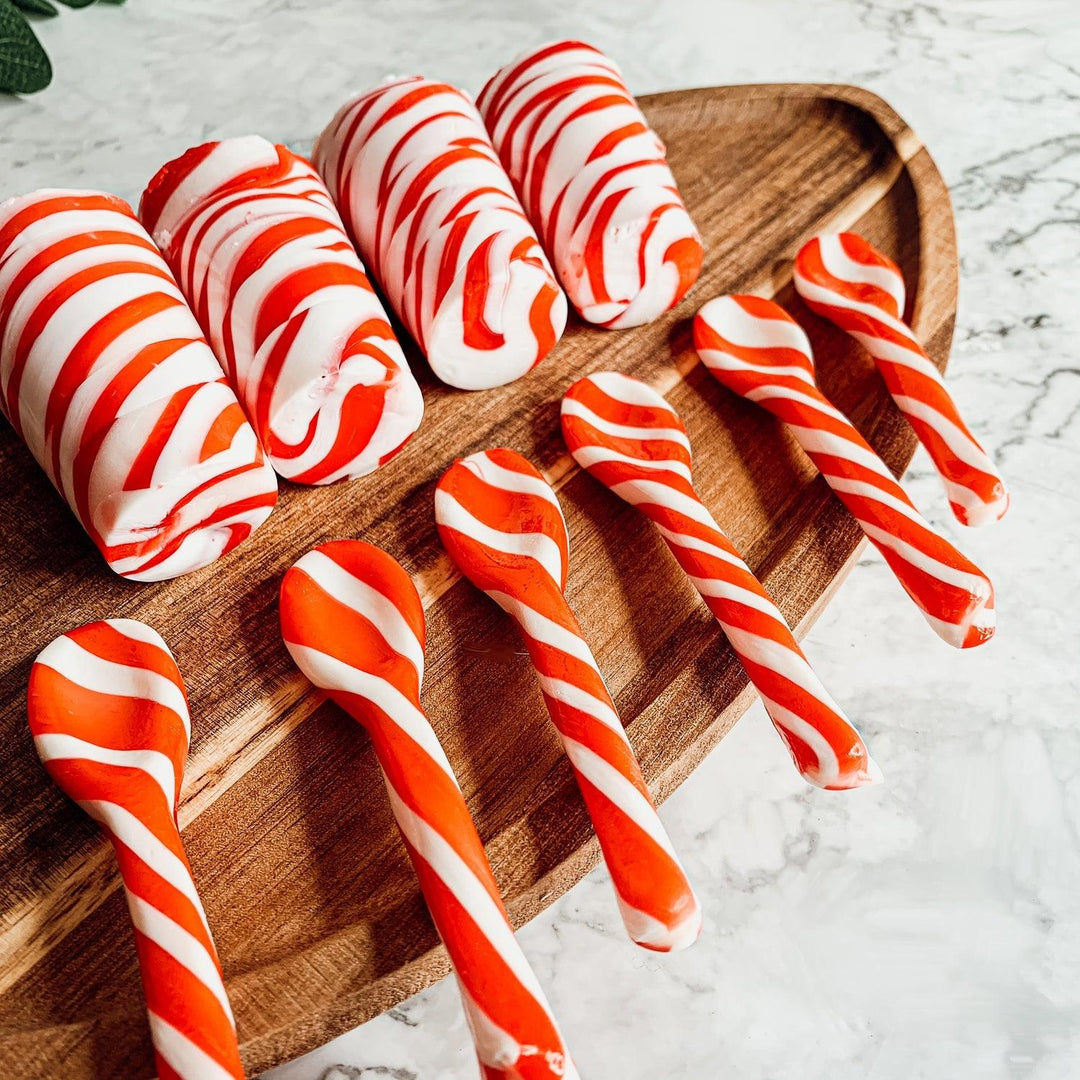 Edible Sugar Spoons 6 Pack Peppermint Cinnamon Cocoa Flavor Gift Box Great Gifts