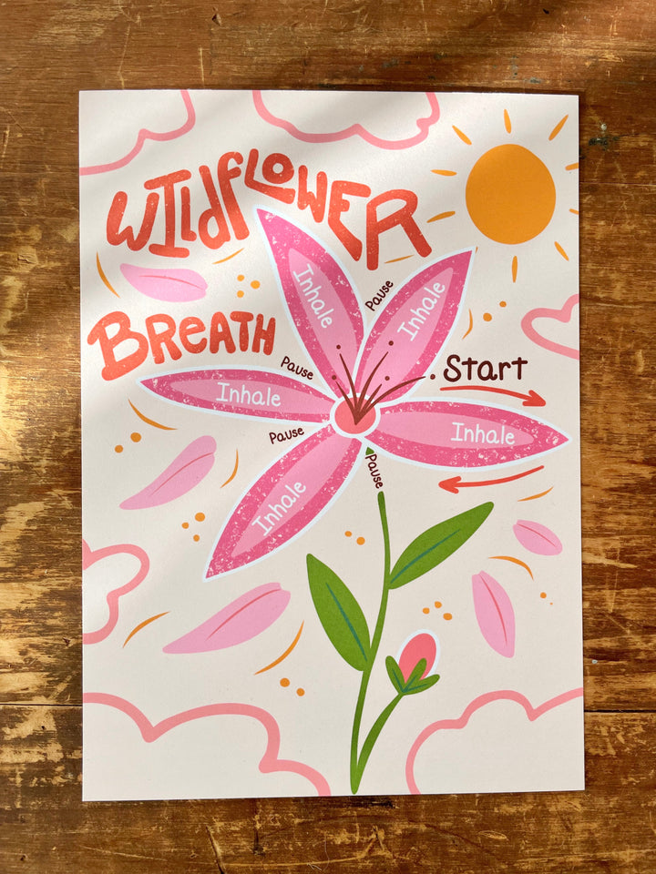 "Flower Power" Gift Box w. Dwarf Sunflower, Embroidery Kit, Meditation Cards, Soy Candle, &amp; Journal (Grow &amp; Bloom)