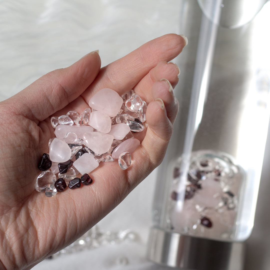 ViA LOVE | Rose Quartz, Garnet &amp; Clear Quartz