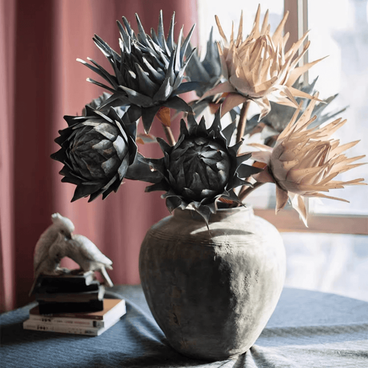 Artificial Artichoke Stem in Various Colors 37" Tall