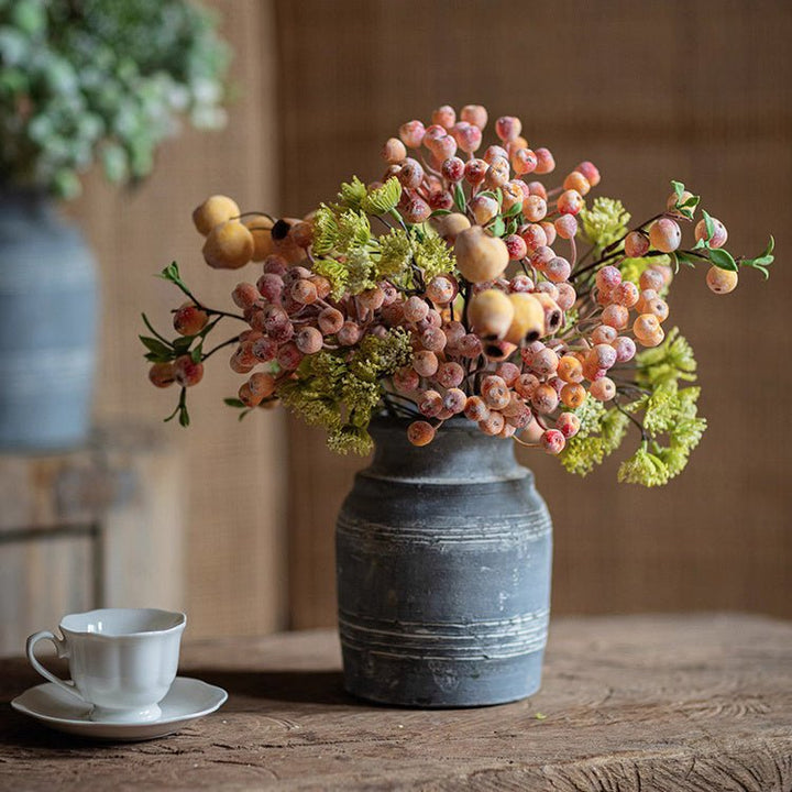 Blueberry &amp; Greenery Bunch 13" Tall