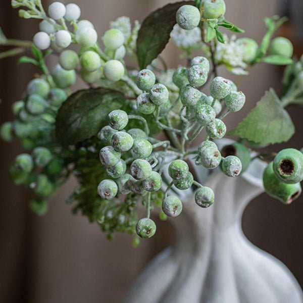 Blueberry &amp; Greenery Bunch 13" Tall