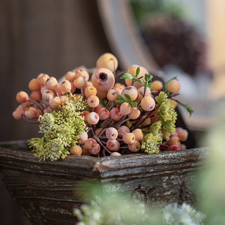 Blueberry &amp; Greenery Bunch 13" Tall