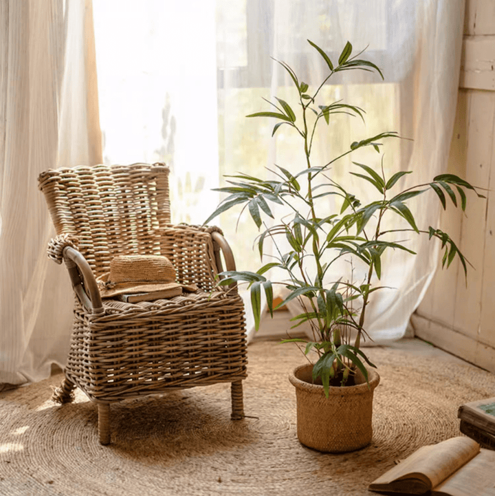 Artificial Bamboo Leaves in Pot