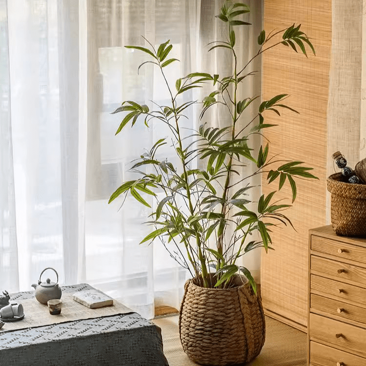 Artificial Bamboo Leaves in Pot