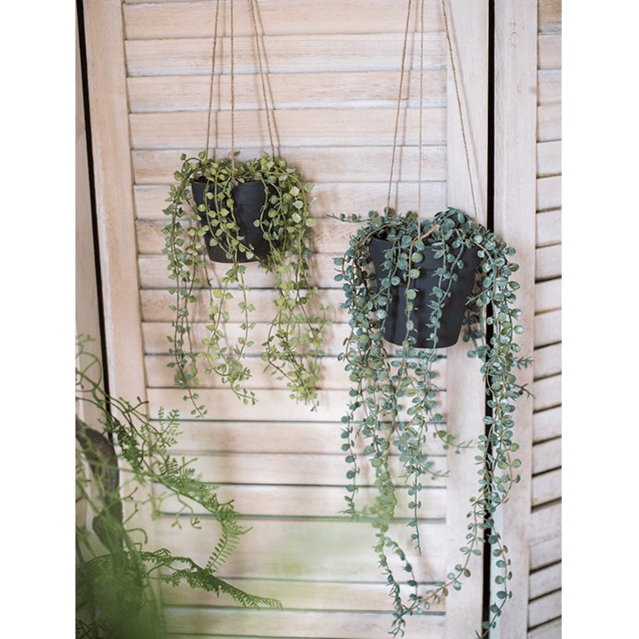 Hanging Faux Ceropegia Vine in Pot