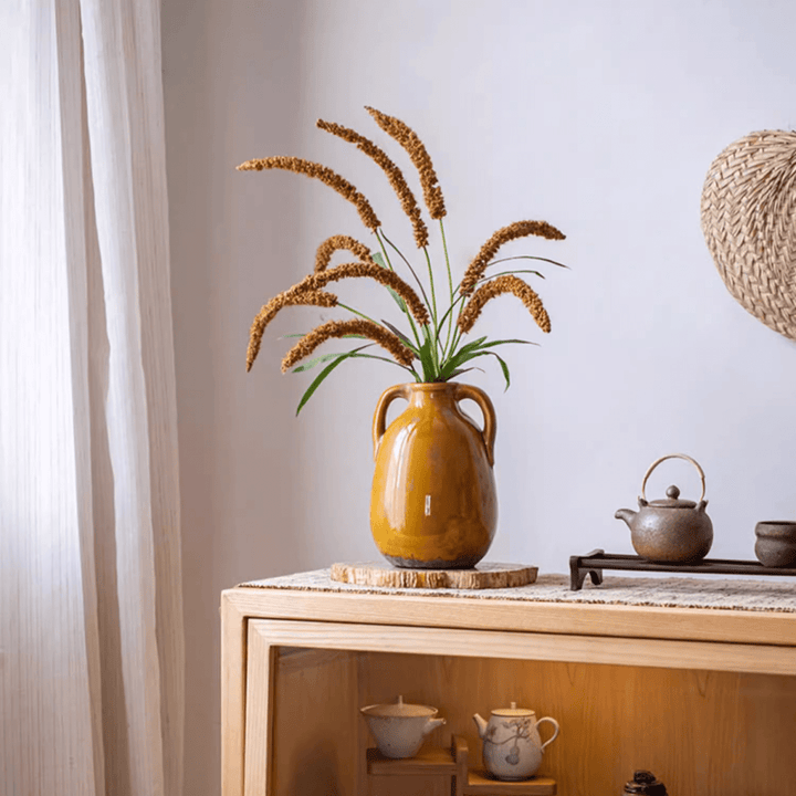 Three-Headed Dogtail Grass Stem 39" Tall