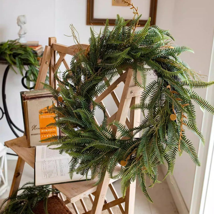 Evergreen Fern Garland and Wreath