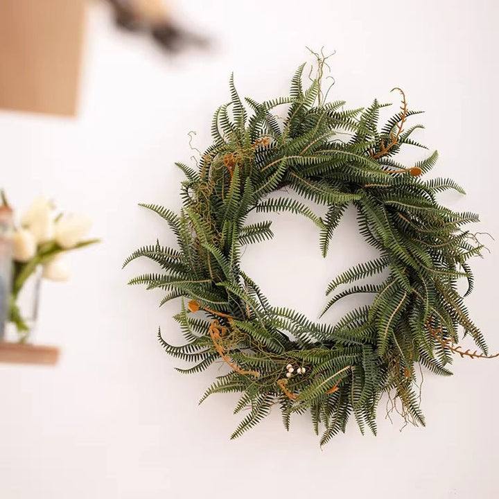 Evergreen Fern Garland and Wreath