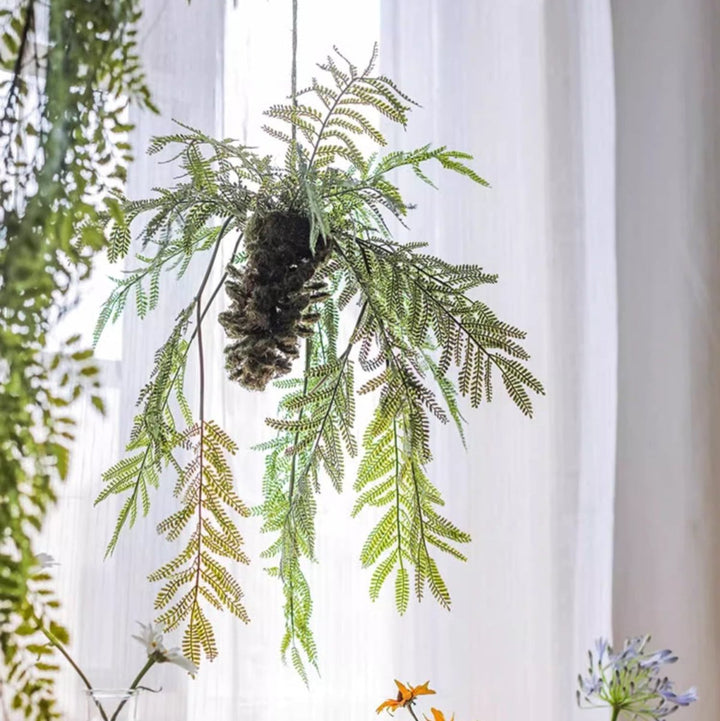 Artificial Fern Hanging Ball Decoration