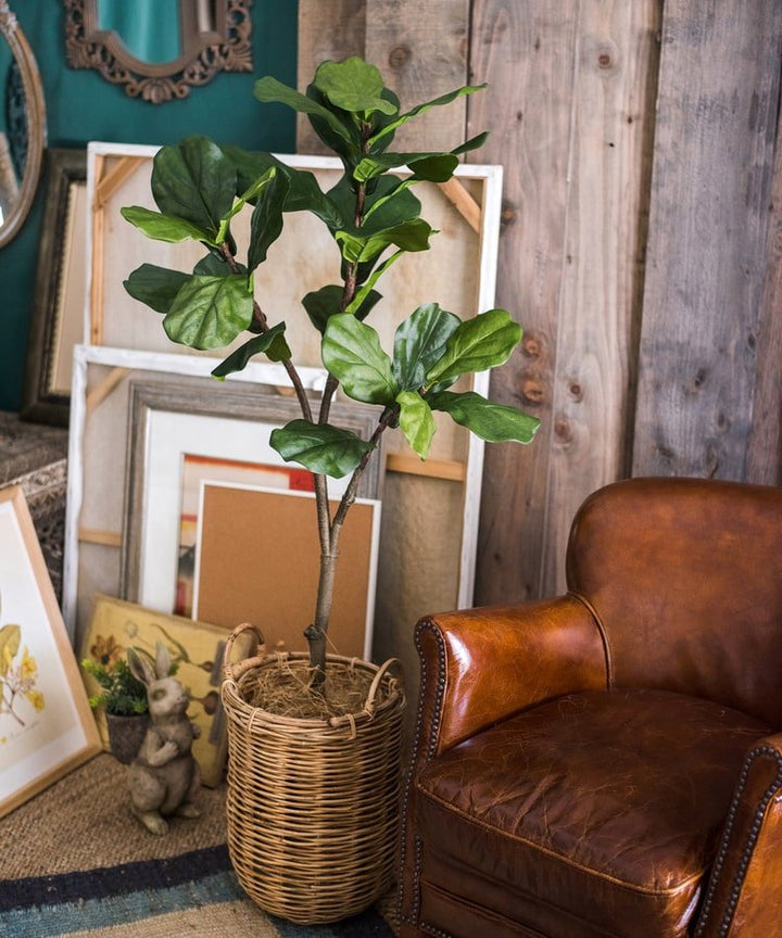 Artificial Tree Fiddle Leaf Tree In Pot