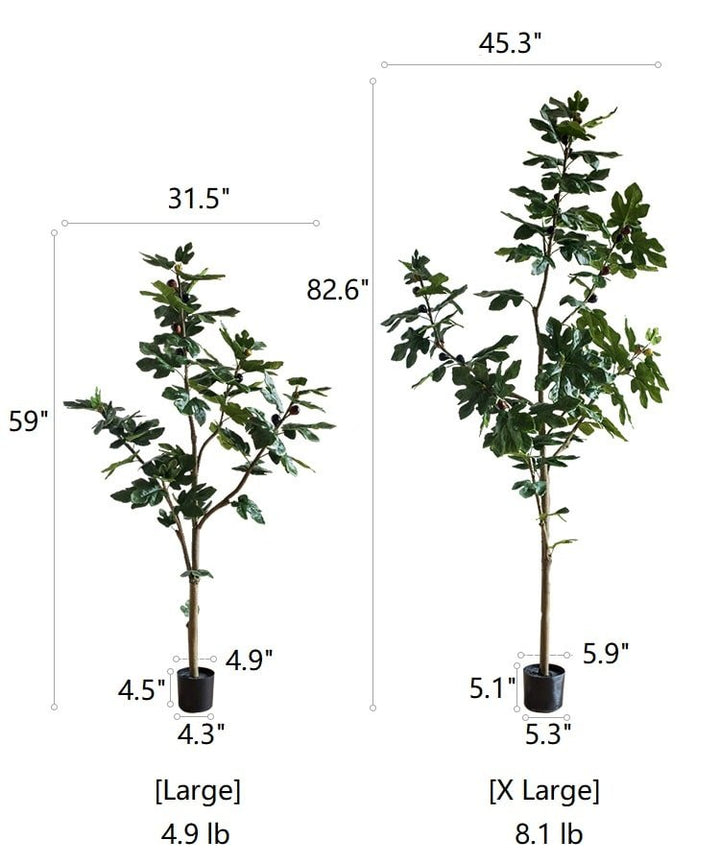 Artificial Silk Fig Tree In Pot