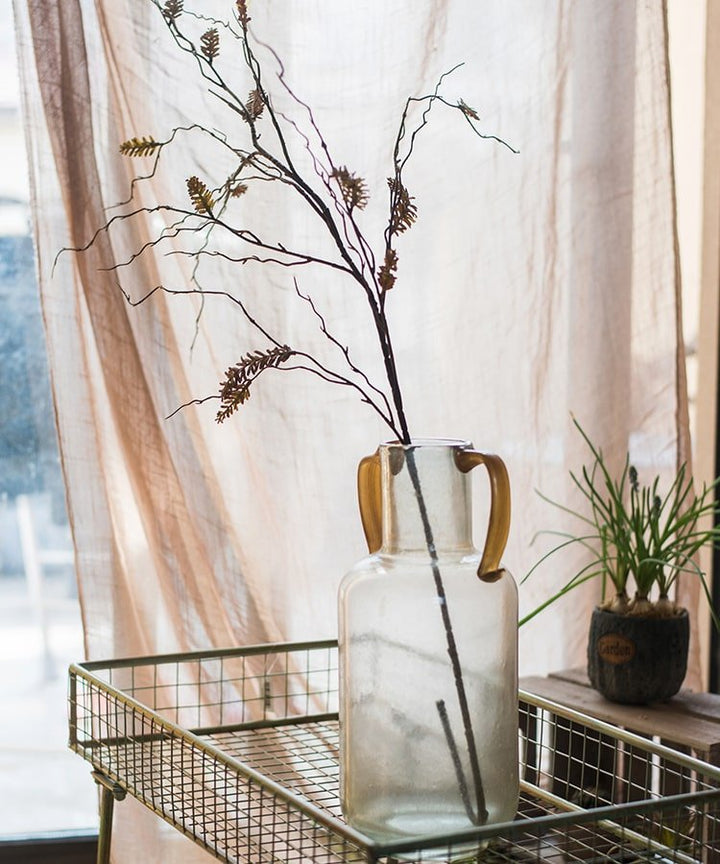 Artificial Dried Ling Yu Grass Stem 47" Tall Faux