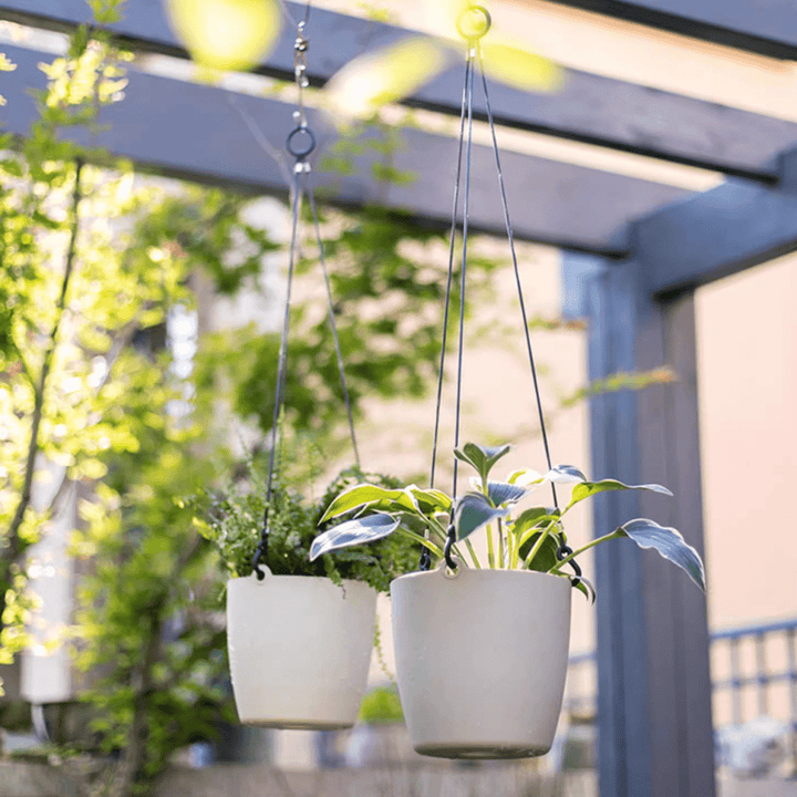 Modern Resin Hanging Planter for Artificial Plants