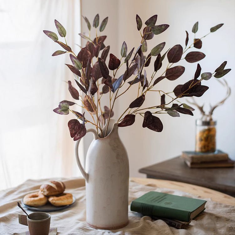 Midnight Plum Eucalyptus Stem 37.7" Tall