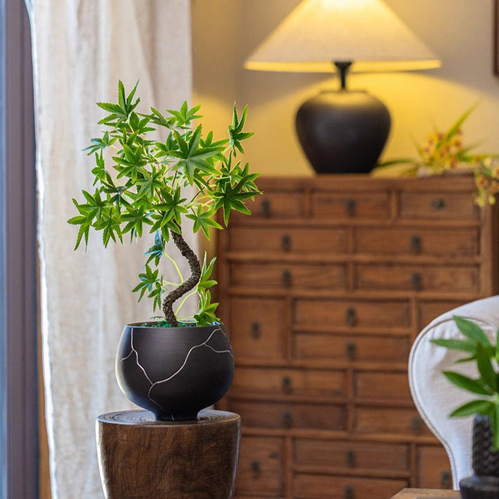 Mini Faux Potted Green Plant