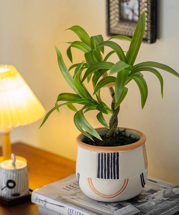 Mini Faux Potted Green Plant
