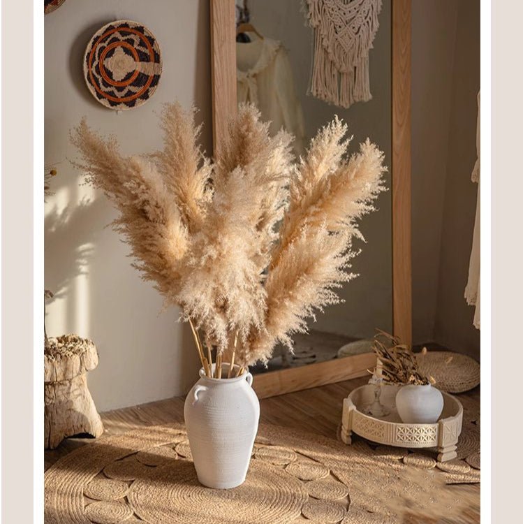 Natural Reed Stem 10 Stem Set 51" Tall