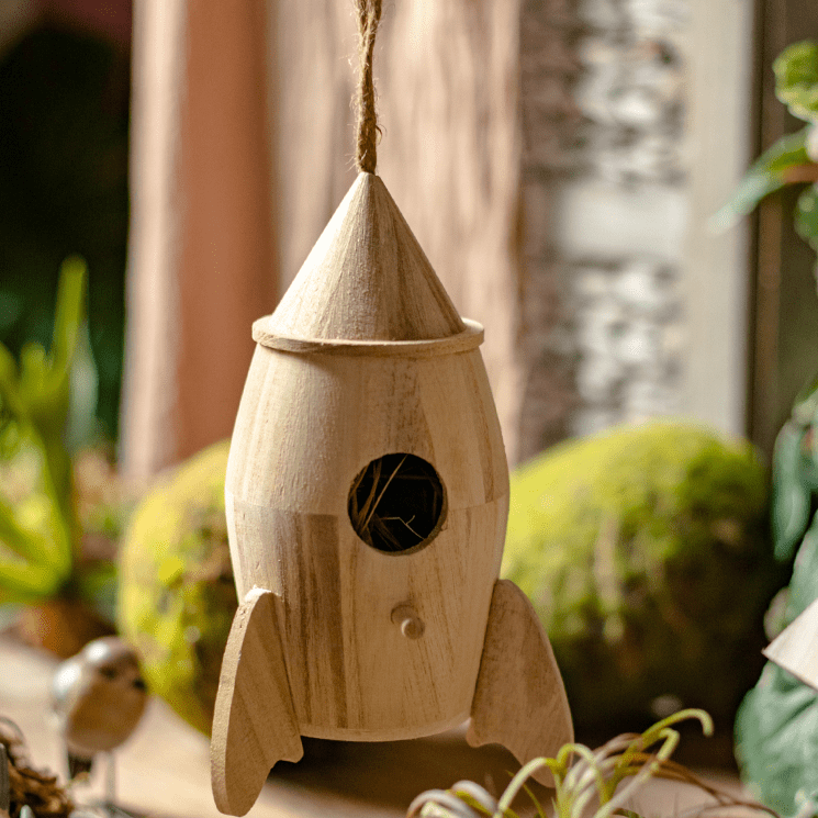 Natural Solid Wood Bird&