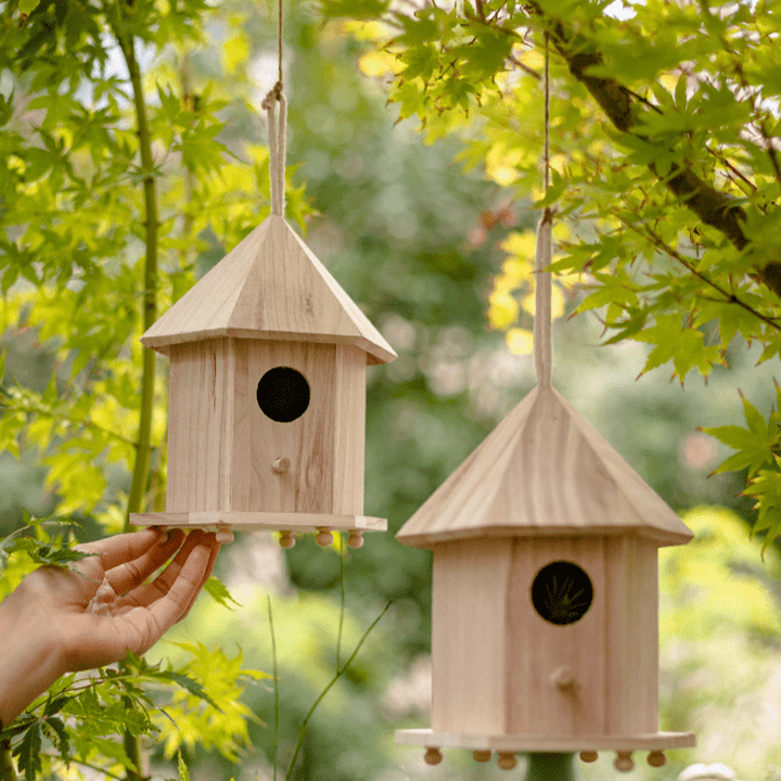 Natural Solid Wood Bird&