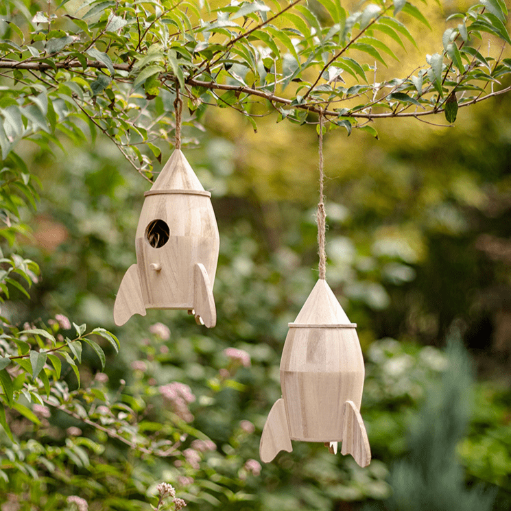 Natural Solid Wood Bird&