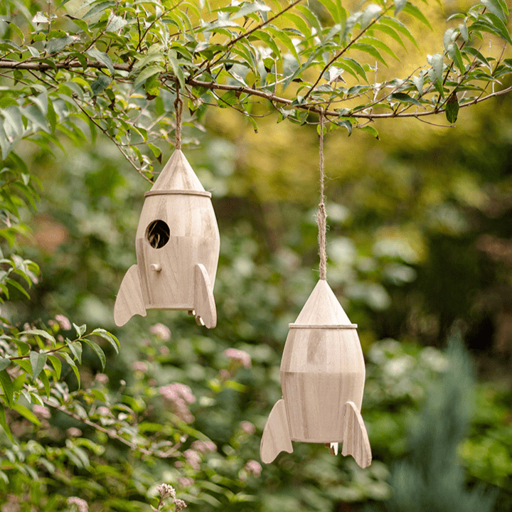 Natural Solid Wood Bird&