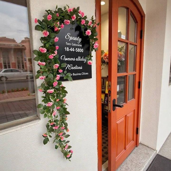 Pink Rose  Flower Wall Climbing Flower Vines for Outdoor and Events