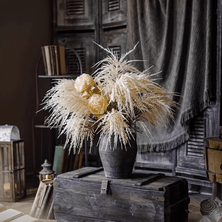 Artificial Elegant Reed Grass Stem 39" Tall