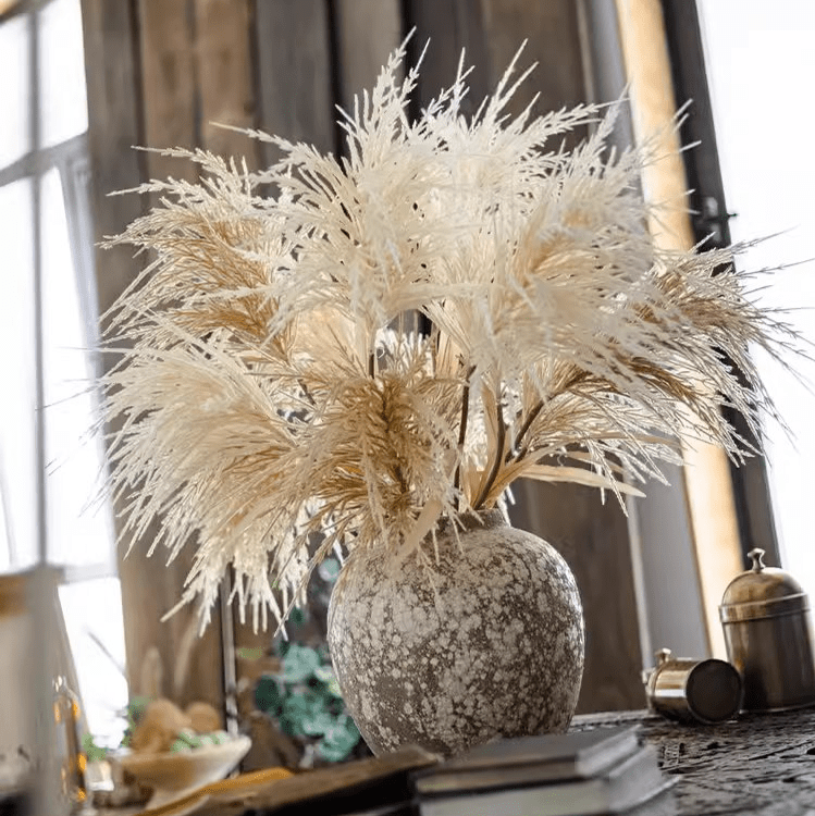 Artificial Elegant Reed Grass Stem 39" Tall