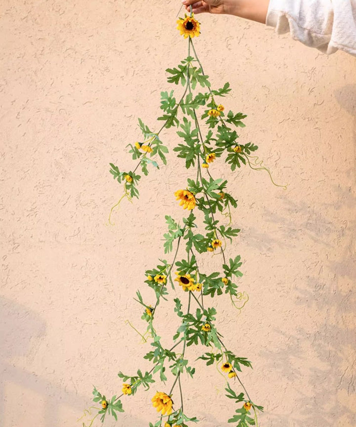 Sunlit Bloom Sunflower Garland 51" Long