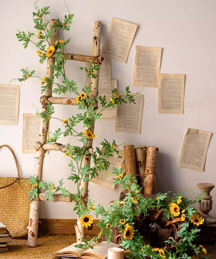 Sunlit Bloom Sunflower Garland 51" Long