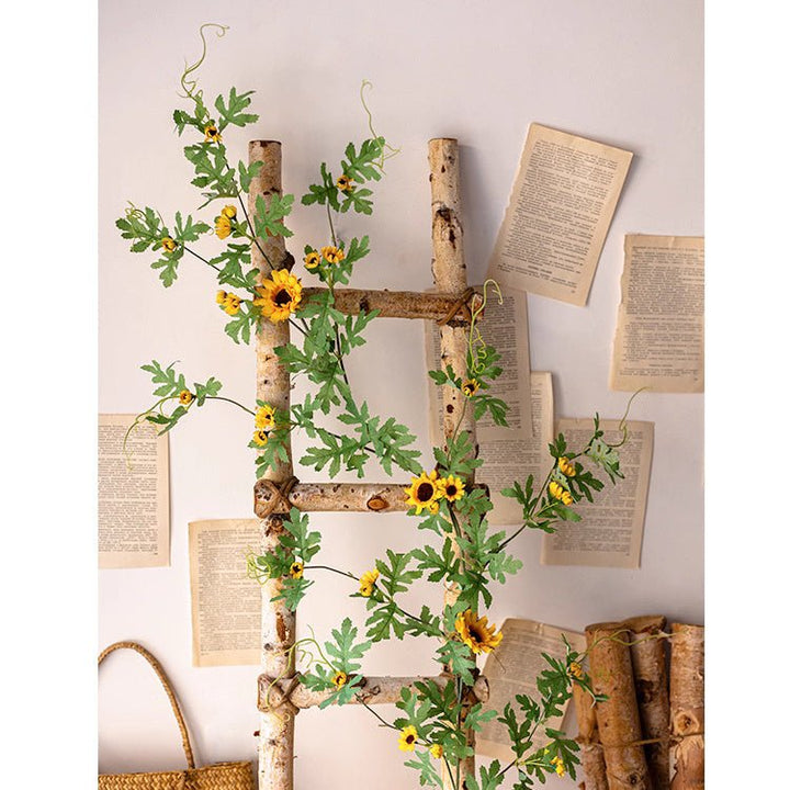 Sunlit Bloom Sunflower Garland 51" Long