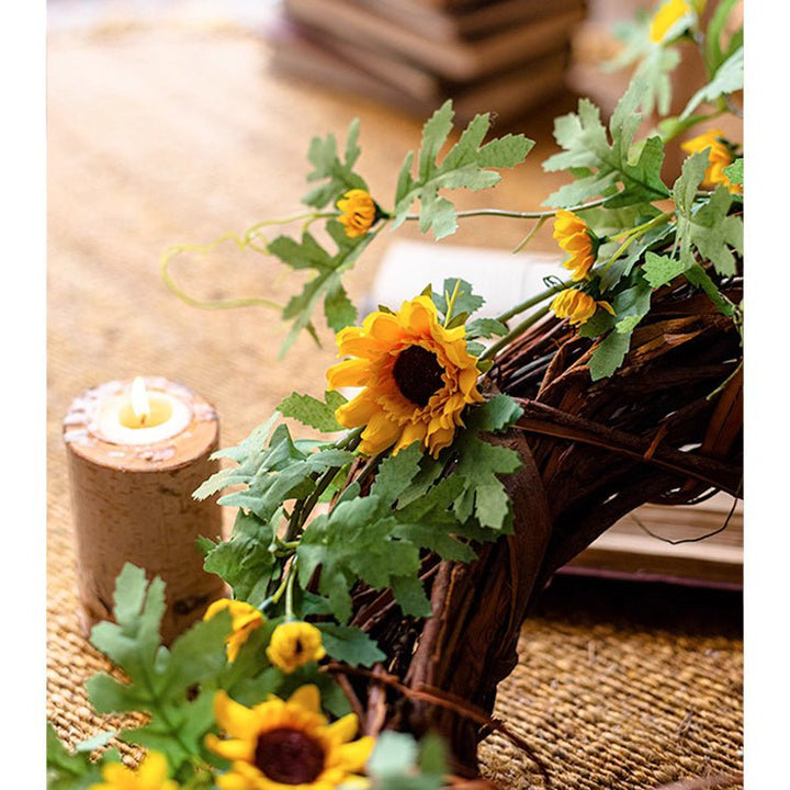 Sunlit Bloom Sunflower Garland 51" Long