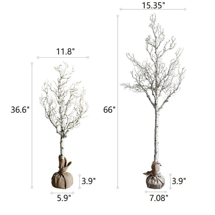 Christmas Withered White Christmas Tree Faux
