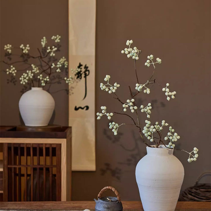 Zen Style Light Green Berry Stem 37.8" Tall