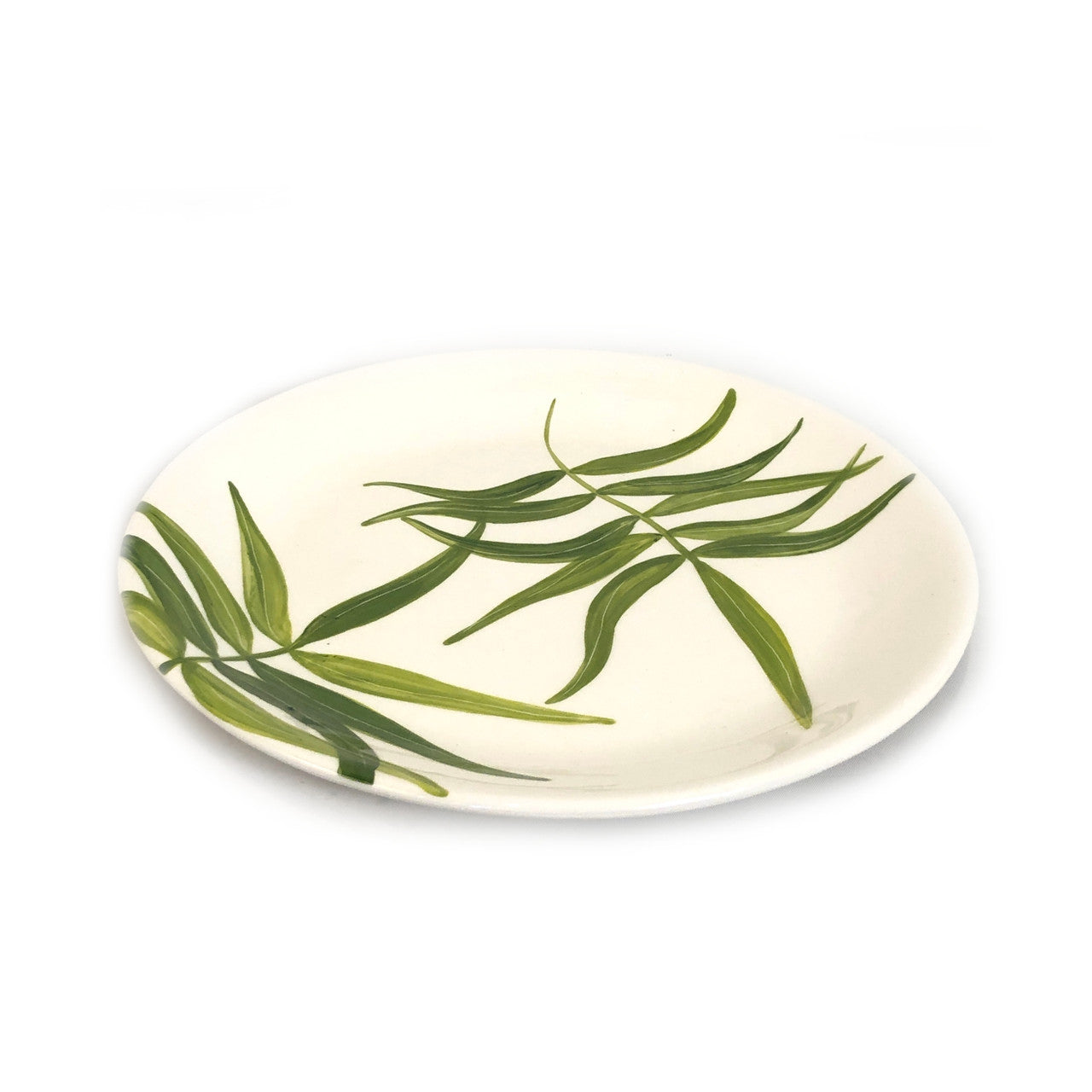 Floating Leaves Dinner Plate - Green