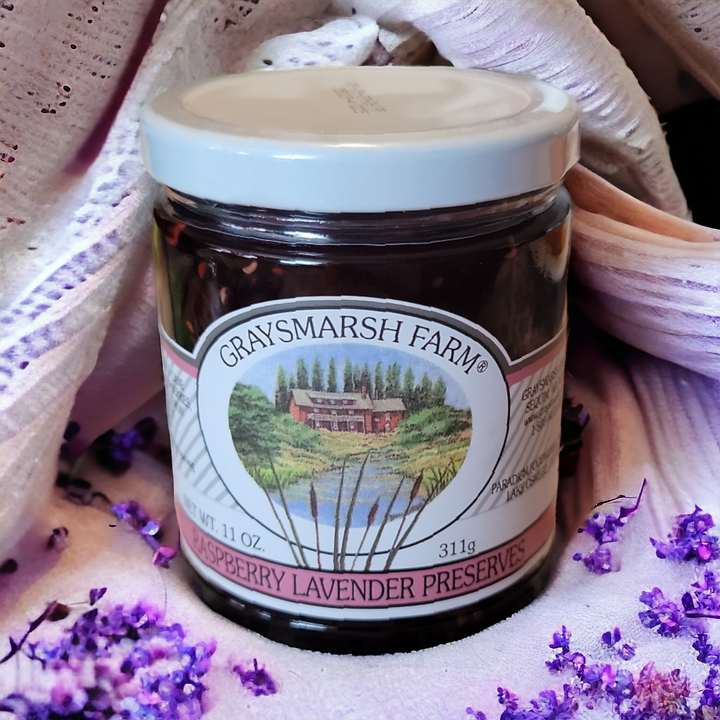 Gourmet Raspberry Lavender Preserve Jam - Herb Infused Spread
