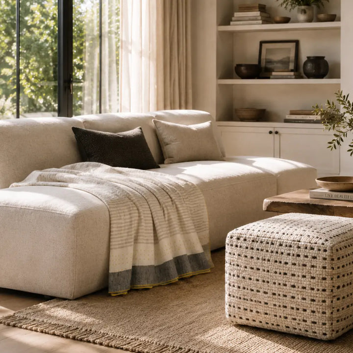 Ivory Throw Blanket