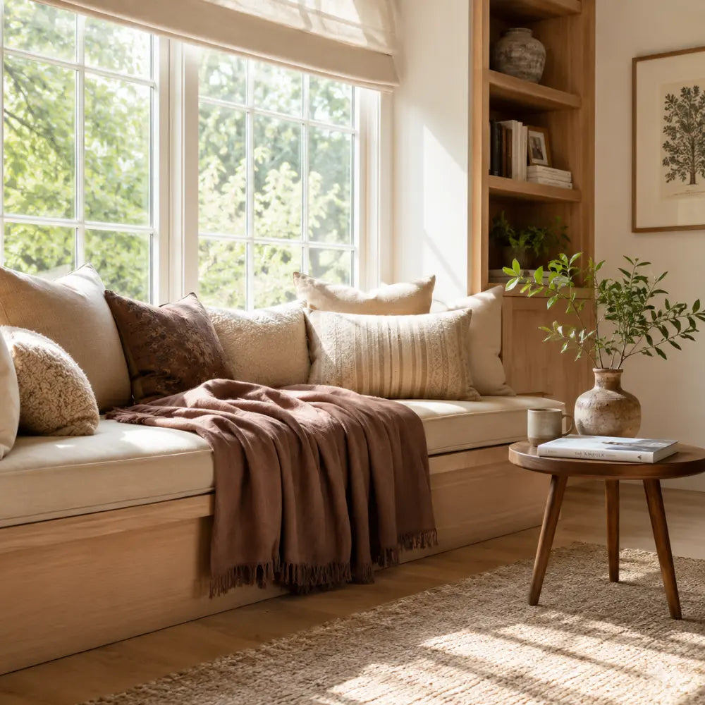 Throw Blanket with Fringe