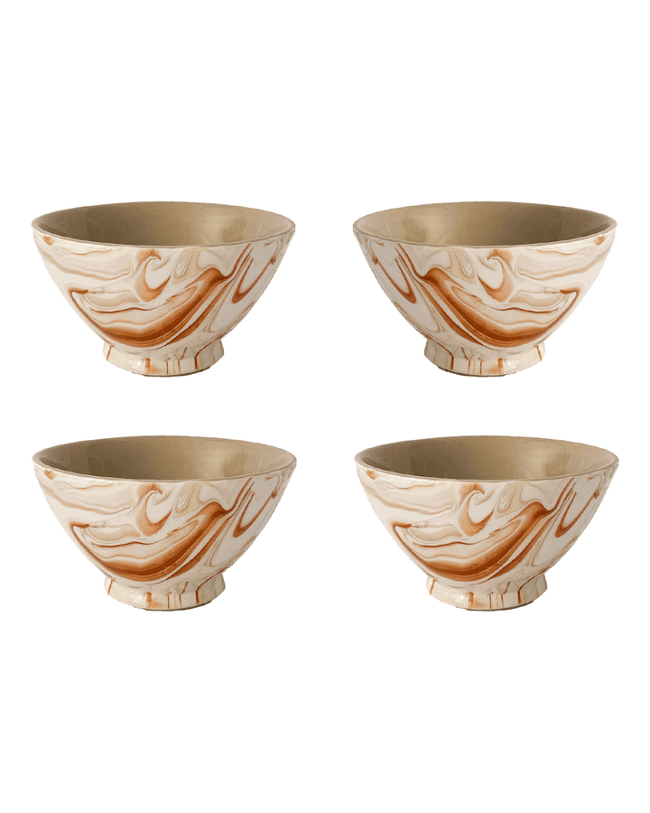 Marbled Terra Bowls - Set of 4