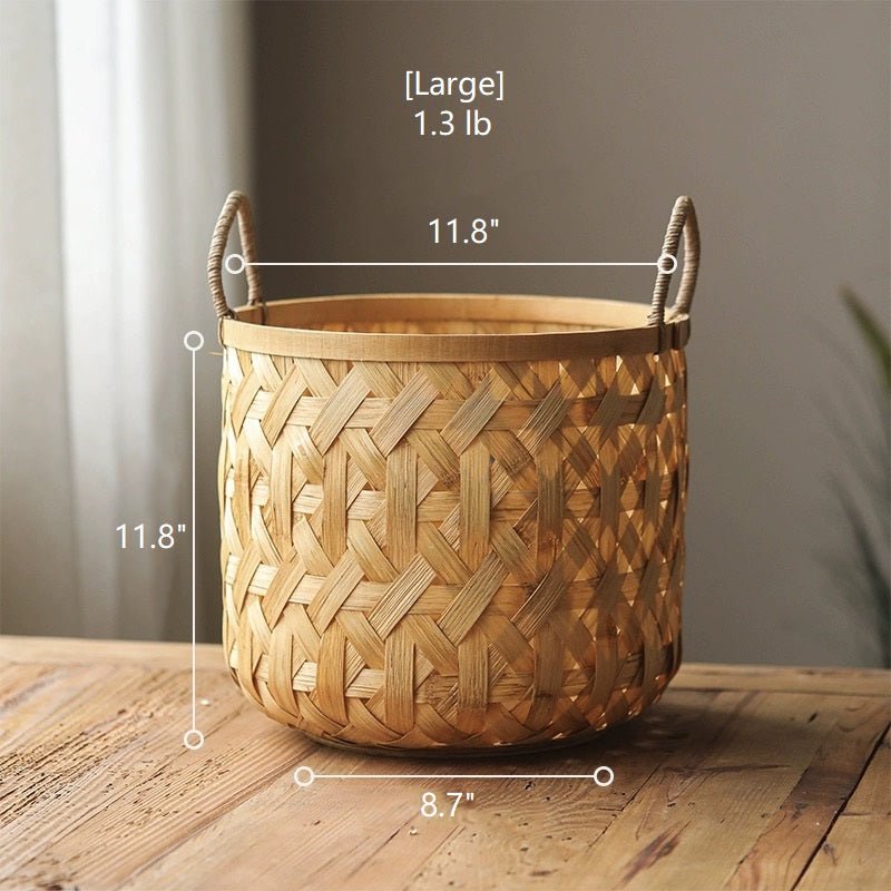 Bamboo Woven Storage Basket