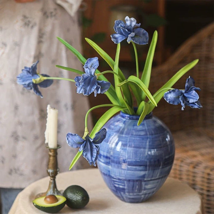Silk Iris Flower 22" Tall