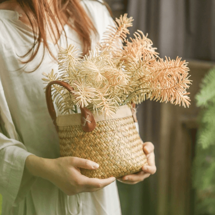 Faux Pine Leaf Stem 17.7" Tall
