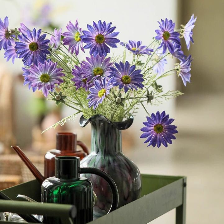 Summer Chrysanthemum Flower Stem in Purple 23.6" Tall