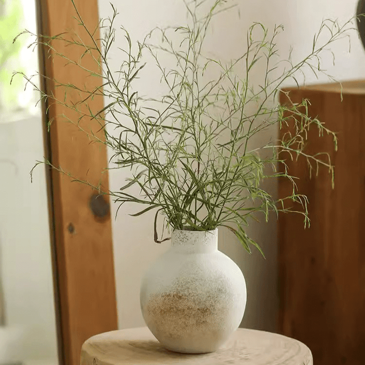 Watertight Coarse Round-Body Ceramic Vase