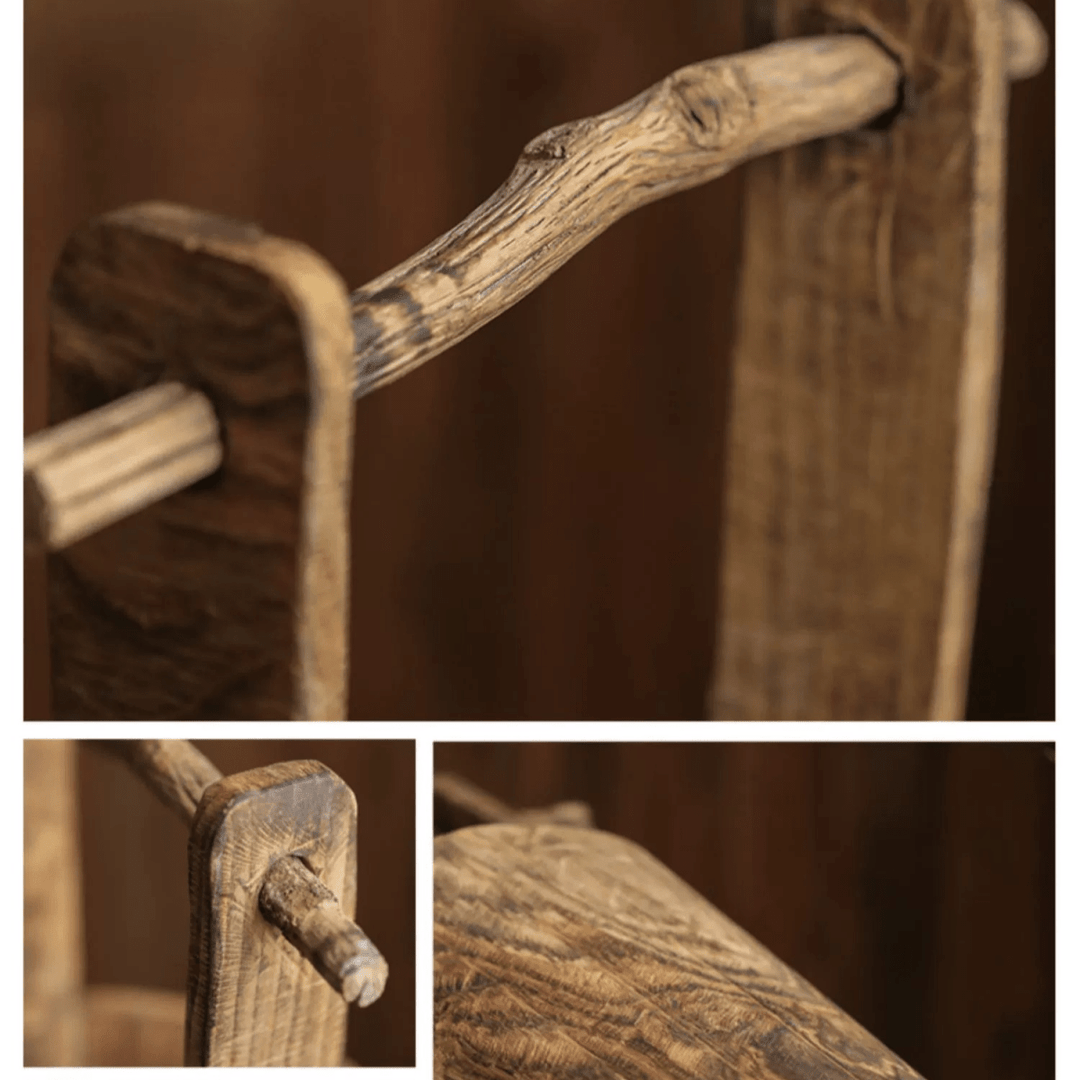 Old-fashioned Wooden Round Bucket