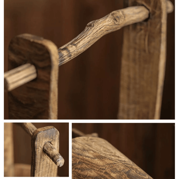 Old-fashioned Wooden Round Bucket