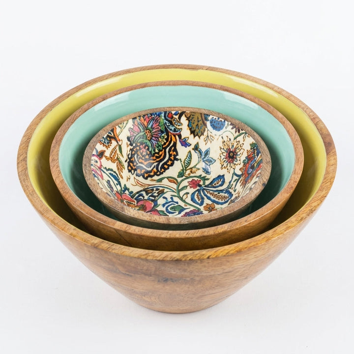 House of Avana Mango Wood Bowl Set of 3