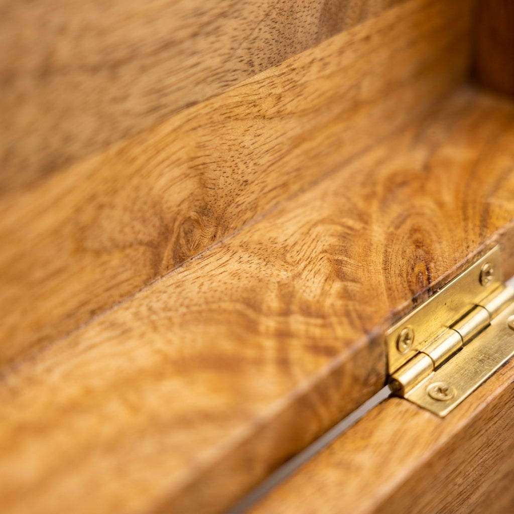 House of Avana Mango Wood Ice Box